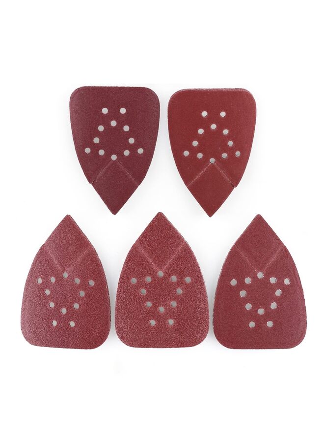 LAMAY 50PCS,Sanding Pads, Grit Sandpaper Assortment - 12 Hole Hook and Loop Detail Palm Sander Sanding Sheets Sand Paper 133 * 95 * 12?Hole*60 - Image 1